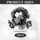 thumbnail image 2 of SeraphinaT 2PCS Mesh Flower Elastic Hair Ties, Leaf Embroidery Acrylic Rhinestone Hair Ban, 2 of 5