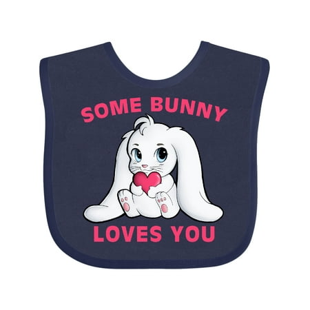 

Inktastic Some Bunny Loves You Gift Baby Boy or Baby Girl Bib