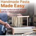 thumbnail image 4 of Chitarra Pasta Maker with Rolling Pin by Verve CULTURE, Traditional Italian Pasta Maker Machine with Pasta Roller, Noodle Maker, 14” X 8” X 3” Board, 9.5'' x 1”Rolling Pin, 4 of 7