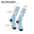 thumbnail image 2 of Fotbe Cartoon Rocket With Space Calcetas Divertidas Estampadas para Hombre y Mujer, Calcetas de Algodón hasta la Rodilla para Caminar, Correr, Enfermería y Embarazo, 2 of 6