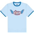 thumbnail image 1 of Run DMC - Camiseta Hollis Crew de Algodón para Adultos Unisex (Azul Cielo, Azul Real), 1 of 2