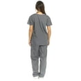 thumbnail image 2 of 11149W Just Love Women's Scrub Sets / Medical Scrubs / Nursing Scrubs - L (Large, Gray With Pink Trim), 2 of 4