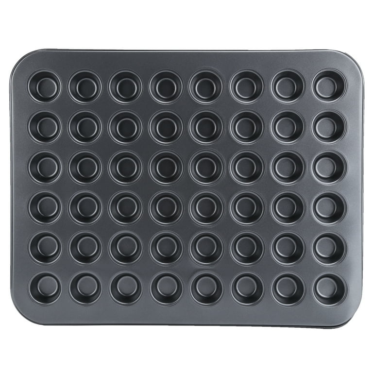 48cup Mini Muffin Pan,non-stick Mega Mini Round Cupcake Pan Tray Baking  Mould,baking Mould Bakeware Cooking Accessory,black