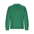 thumbnail image 6 of Scyoekwg Sweaters for Women V-Neck Sweater Long Sleeve Warm Casual Fall Winter Clothes Knitted Sweater Solid Color Pullover Sweaters(Green,L), 6 of 6