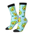 thumbnail image 1 of Balery Cartoon Avocado Calcetas Largas con Estampado para Hombre y Mujer – Suaves y Transpirables, Talla Única (US 5-11), 1 of 6