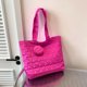 thumbnail image 4 of Bolso Mano 2 Piezas para Mujer Bolso Hombro Con Monedero Bolso Hobo Bolso Acolchado (rosa Rojo), 4 of 9