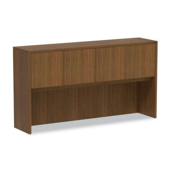 Alera Valencia Series Hutch 3-Comp 64 3/4 x 15 x 35 1/2 Mod Walnut VA286615WA
