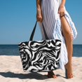 thumbnail image 6 of Xecao Leopard And Zebra 2 for versatile beach bag for women includes zipper pockets and waterproof material, ideal for vacations and adventures., 6 of 7