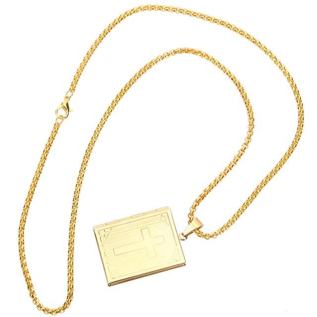 BESTYASH De Cuello Para En Metal Dorado Con Colgante Religioso Y Acabado Exquisito