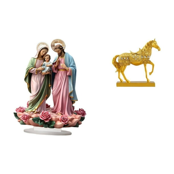 Letrero de mesa,Decoración de escritorio acrílica Rincón festivo Decoración del hogar,Estatuas de caballos,Estatuas de caballos Figura de caballo Figura de caballo,Escultura de caballo