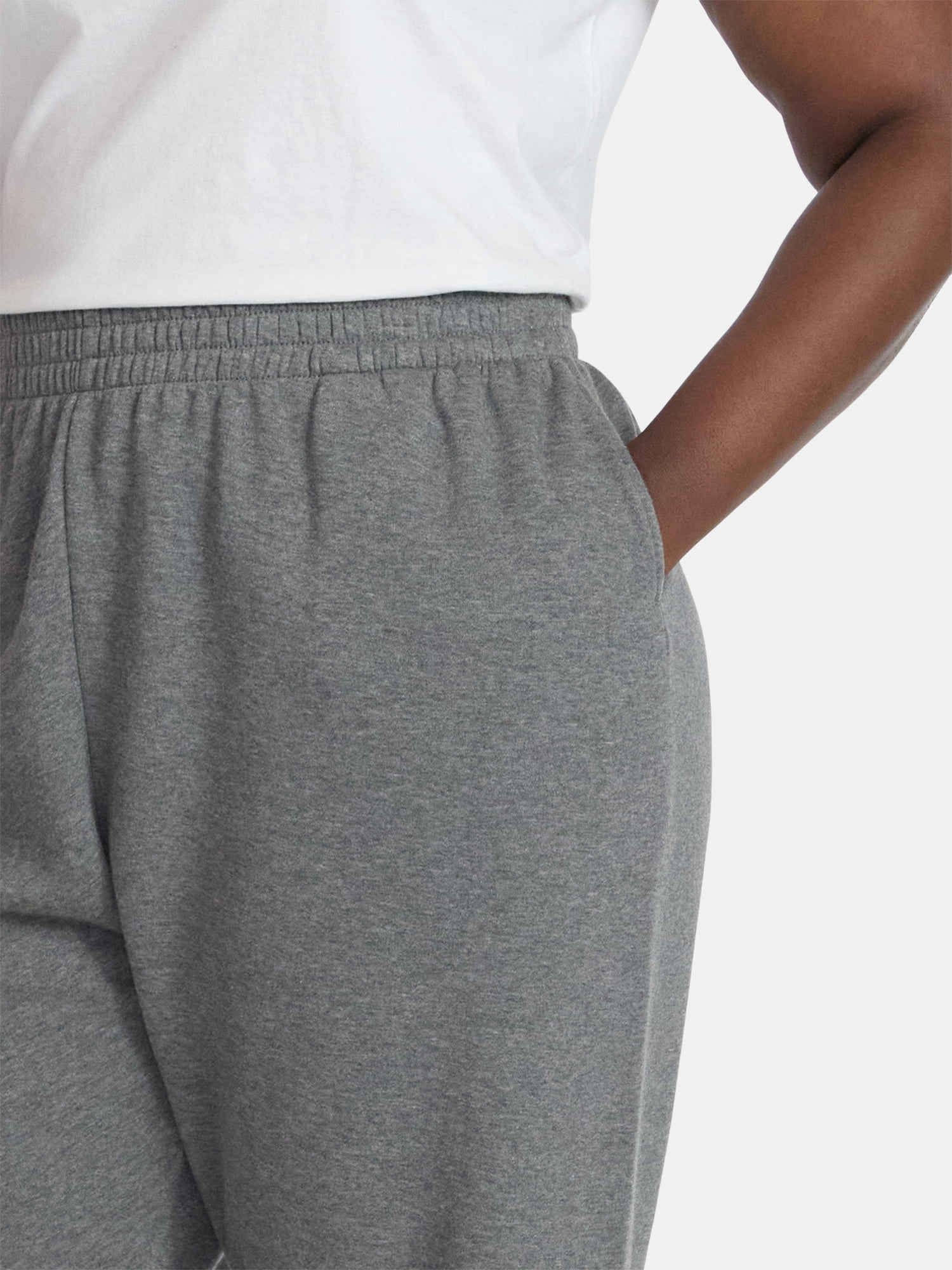 Terra & Sky Women's Plus Fleece Jogger Sweatpants, Size 0X-5X