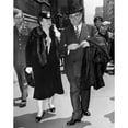 thumbnail image 2 of Mr. And Mrs. Henry Kaiser In The 5Th Avenue Easter Parade Outside St. Thomas Church. New York City History, 2 of 2
