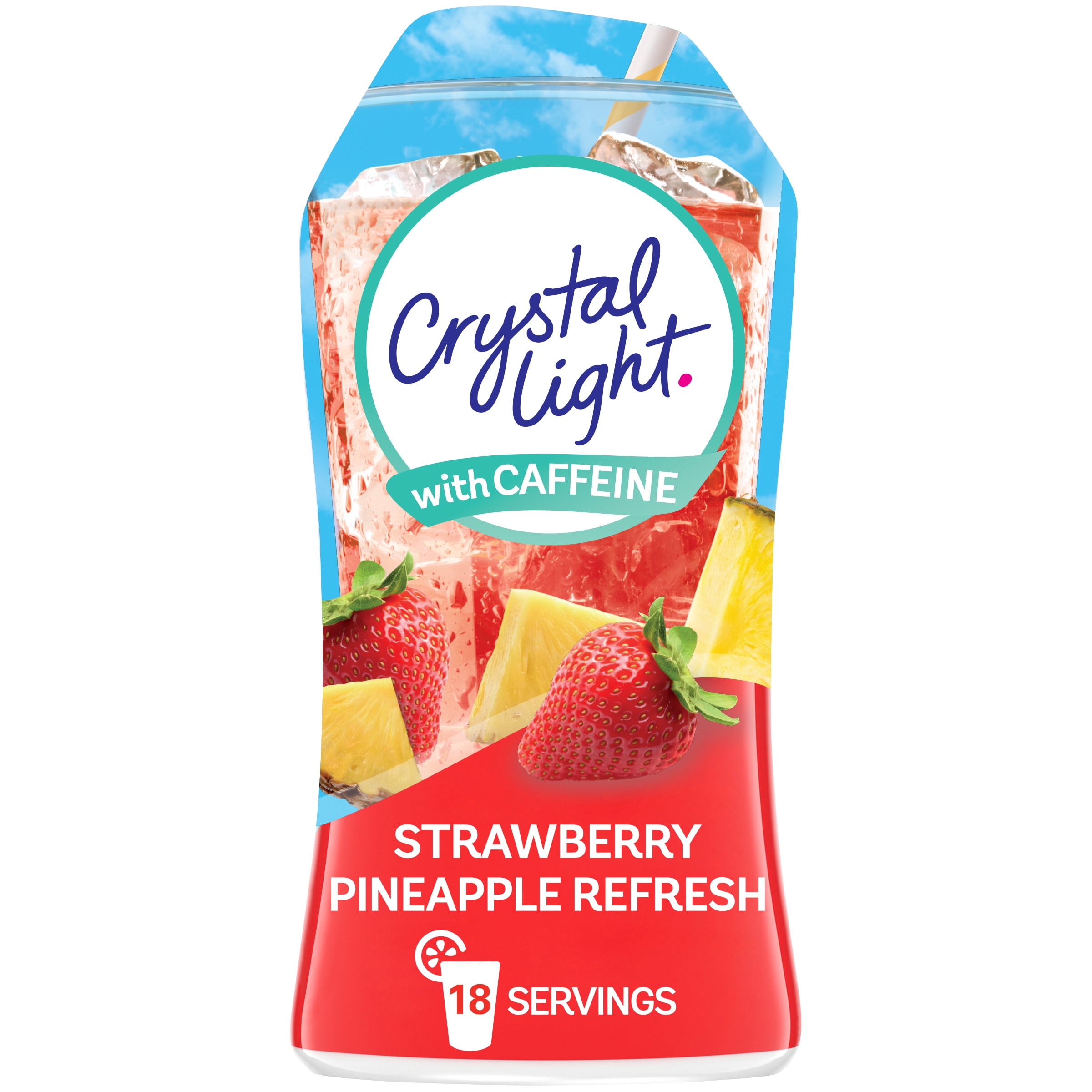 Crystal Light Liquid Strawberry Pineapple Refresh Naturally Flavored