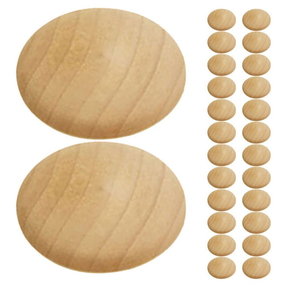 Raindrops 50 Pcs Bouchons de Trous Décoratifs en Brun Clair pour Projets de Menuiserie