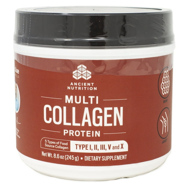 Ancient Nutrition Multi Collagen Plain Protein - 8.6 Ounces - Walmart ...