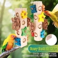 thumbnail image 6 of Colorful Bird Rope Perch with Bell, Parrot Swing Climbing Standing Perch, Bird Chewing Shredding Foraging Toys, Hanging Cage Accessories for Budgies Cockatiel Lovebird Conicle Small Medium Parrots, 6 of 10