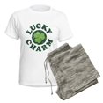 thumbnail image 5 of CafePress - Lucky Charm [Shamrock] Women's Light Pajamas - Women's Short Sleeve Print T-Shirt and Pants Light Cotton Pajama Set, 5 of 7