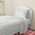 thumbnail image 2 of Mainstays Kids White Solid Puffy Comforter Set, Twin, 2 Pieces, 2 of 9
