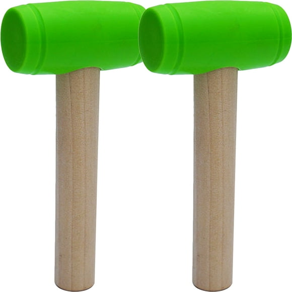 SHISUYAN 2 Pcs Marteau Jouet Simulation Marteaux en Bois Outils d'Entretien pour Enfants Jouets Cadeaux