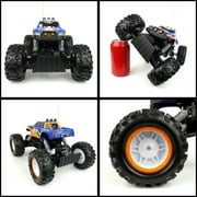 Maisto Tech 4x4 Radio Remote Control Rock Crawler 4WD Off Road RC Truck Ready to Run (Blue)