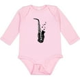 thumbnail image 3 of Inktastic Saxophone Musician Band Gift Idea Boys or Girls Long Sleeve Baby Bodysuit, 3 of 5