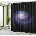 thumbnail image 5 of Ambesonne Galaxy Shower Curtain, Celestial Galaxy Dust, 69"Wx75"L, Black Purple, 5 of 5