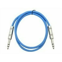 Seismic Audio SATRX-2 - Audio cable - stereo jack male to stereo jack male - 61 cm - shielded - blue