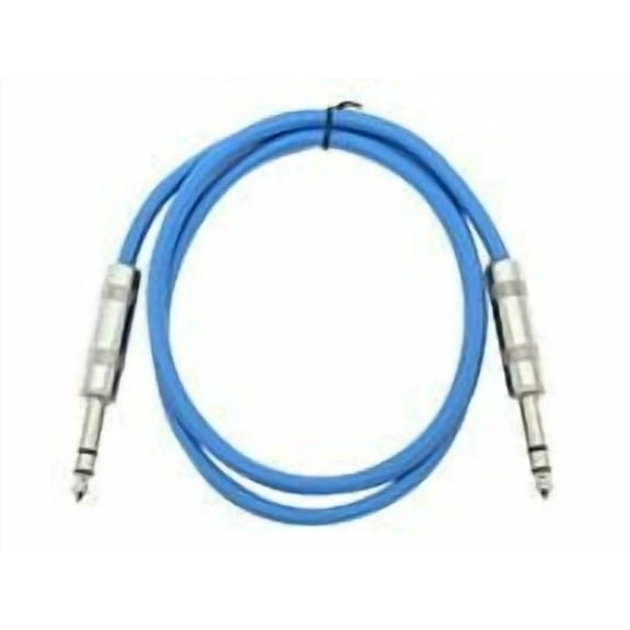 Seismic Audio SATRX-2 - Audio cable - stereo jack male to stereo jack male - 61 cm - shielded - blue