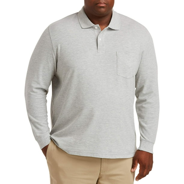 Canyon Ridge - Canyon Ridge Men's Long Sleeve Pocket Pique Polo Shirt ...