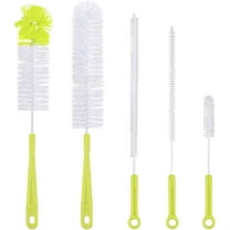 Bottle Cleaning Brush Set - Long Handle Bottle Cleaner for Washing Narrow Neck Beer Bottles, Sports Water Bottles with Straw Brush, Kettle Spout/Lid Cleaner Brushes