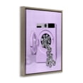 thumbnail image 2 of Stupell Industries Eclectic Disco Laundry Machine over Purple Brown Floating Frame Canvas Art, 25 x 31, by LISH Creative, 2 of 8
