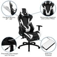 thumbnail image 4 of Flash Furniture Black Gaming Desk and Black Footrest Reclining Gaming Chair Set with Cup Holder, Headphone Hook, and Monitor/Smartphone Stand, 4 of 12