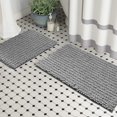 thumbnail image 1 of Alfombras de baño Fuzzy Chenille antideslizantes, alfombras de baño, alfombras de baño a rayas extrasuaves y absorbentes para interior/cocina. LuxUrux  tapetes para baño, 1 of 1