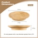 thumbnail image 5 of 10 piezas de adornos para copas de vino, platos de charcutería para copas de vino de palisandro, posavasos con cubierta para copas de vino, tablas de charcutería de vidrio de madera para fiestas, bare, 5 of 6