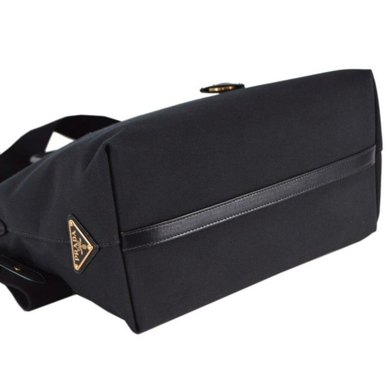 トートバッグ ROCKCAKE Square Logo Satchel Bag Black RC24BAG00400 Prada Logo Jacquard Black Canvas Satchel Crossbody - Walmart.com