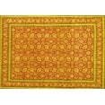 thumbnail image 1 of Ahgly Company Machine Washable Indoor Rectangle Persian Yellow Traditional Area Rugs, 8' x 10', 1 of 4