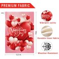 thumbnail image 3 of Valentine''s Day Garden Flag 12.5x18 Inch Love Heart Small Double Sided Burlap Flags For Outside Anniversary Wedding outdoor seasonal decor for yard, 3 of 6