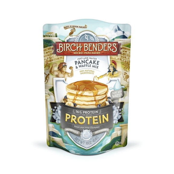 Birch Benders Pancake and Waffle Mix with Whey, Protein, 16 Oz