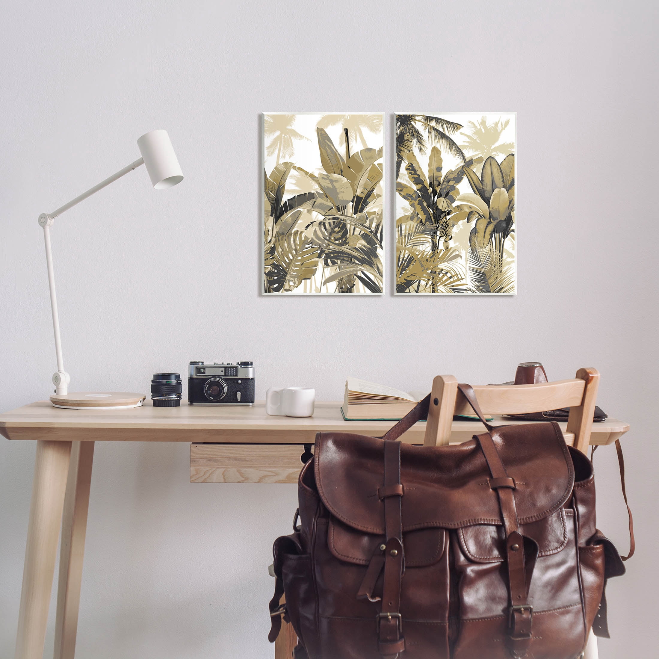 Tropical Jungle Plants Vegetation Botanical & Floral Graphic Art Unframed Art Print Wall Art, Set of 2