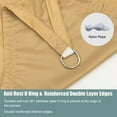 thumbnail image 5 of IC ICLOVER Waterproof Shade Sail Rectangle 8' x 12' Patio Awning Outdoor Garden Pool Sun Canopy Shelter Cover - Sand, 5 of 8