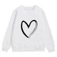 thumbnail image 4 of REDARER Girls' Graphic Hoodie, Soft Long Sleeve Sweatshirt, Cute Pullover with Y2K Prints, Kids Playwear,for 5-6 Years, 4 of 4