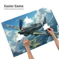 thumbnail image 3 of 500 Piece Wwii Fighter Plane Wooden Jigsaw Puzzle For Adults – Historical Military Aviation Art, Challenging & Relaxing Brain Exercise, Ideal Gift, Home Decor., 3 of 7