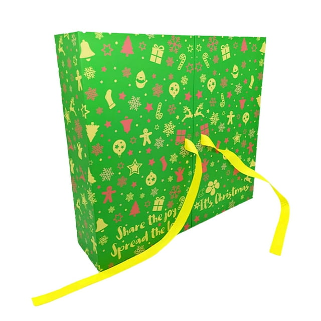 Calendario de Adviento Calendario de Navidad Reutilizable con Pegatinas de números Vitrina de decoración de 24 días para Escaparate de Vacaciones
