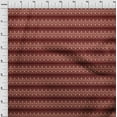 thumbnail image 3 of oneOone Silk Tabby Maroon Fabric Stripe & Swirl Block Craft Projects Decor Fabric Printed By The Yard 42 Inch Wide, 3 of 4