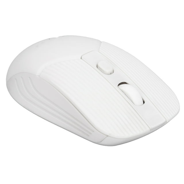 Souris Sans Fil, Conception Ergonomique de Souris d'Ordinateur Portable 2.4GHz Conception Classique Sans Fil Forte Compatibilité pour le Bureau Blanc