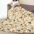 thumbnail image 6 of Salouo Cartoon Shiba Inu Dog Print Bed Blankets,Flannel Blanket Comfortable Air Conditioning Blanket Lightweight Blanket for Sofa Bed Travel & Couch -80"x60", 6 of 8