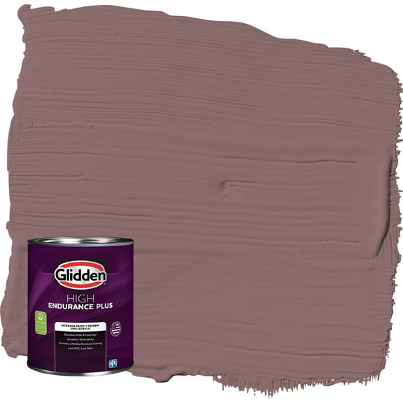 Glidden HEP Chocolate Sparkle / Purple Eggshell Interior Paint with Primer, 1 Quart