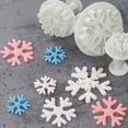 thumbnail image 5 of Herramientas para modelar pasteles de copo de nieve Cortadores de galletas de plástico Cortadores de galletas de copo de nieve blancos Copos de nieve Decoración de pasteles de Navidad Sellos de pasta, 5 of 5