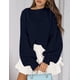 thumbnail image 2 of Suéter PRETTYGARDEN Azul Marino de Punto Grueso Oversized Talla L, 2 of 8