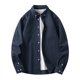 thumbnail image 4 of Camisas de cuello vuelto para hombre, blusas, camisas de rayas verticales, moda coreana, 4 of 5